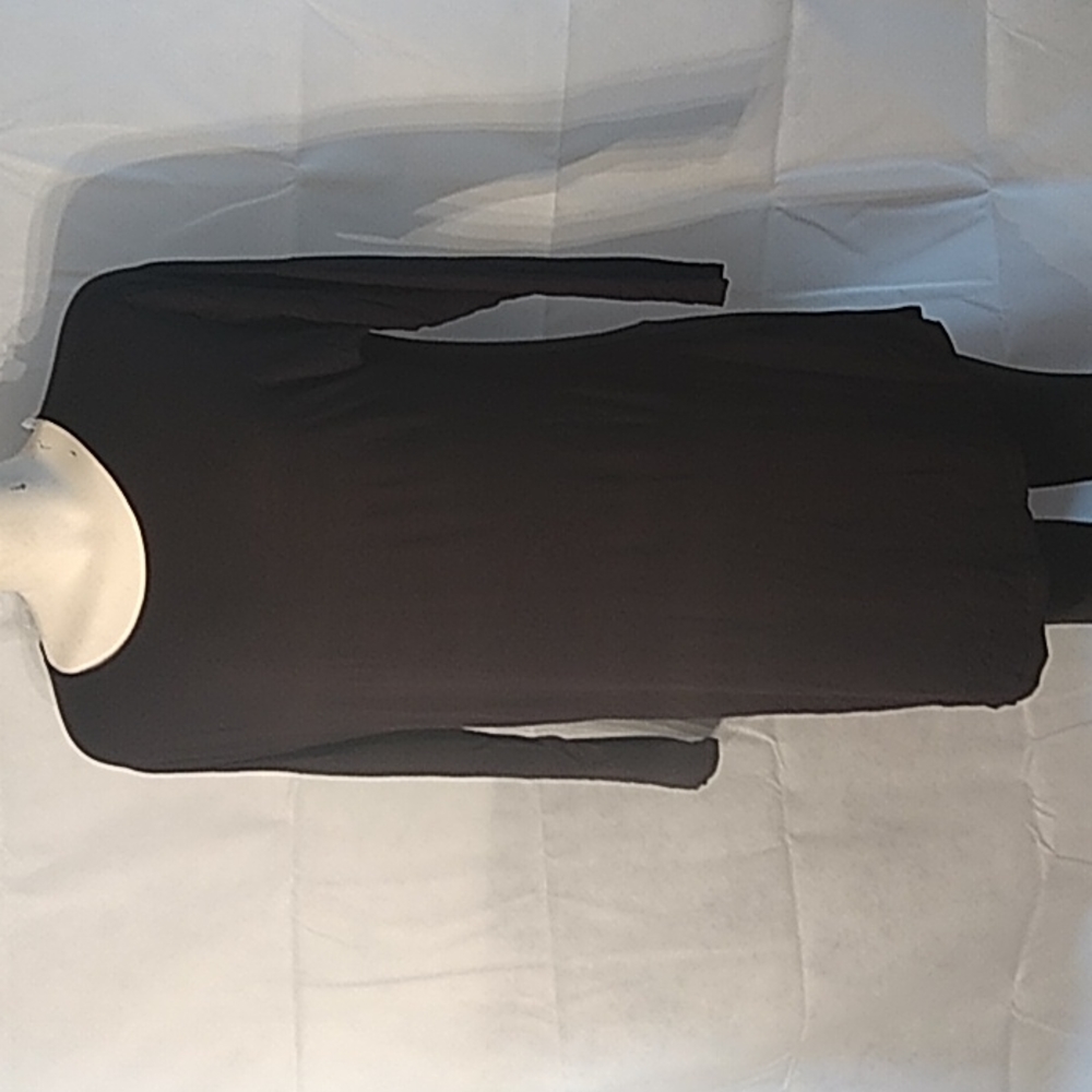 Azules women's black long sleeve tunic top new size small